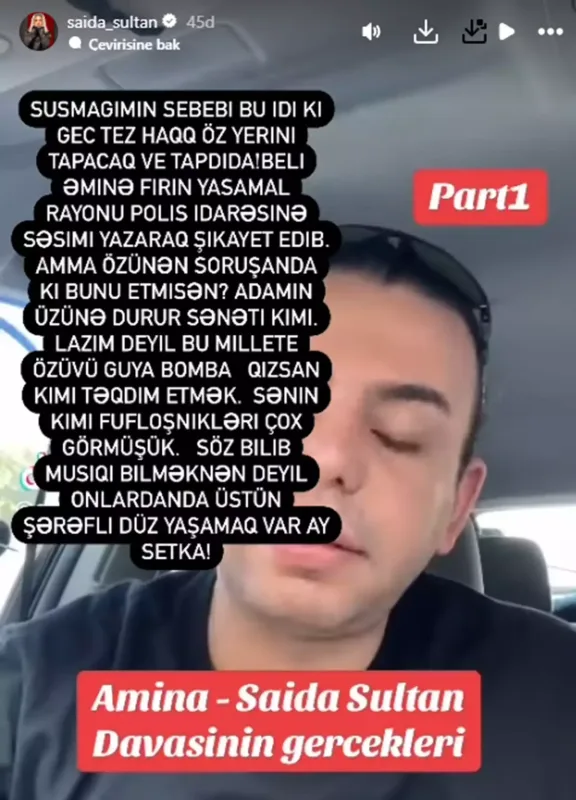 “Əminə məni polisə verib”