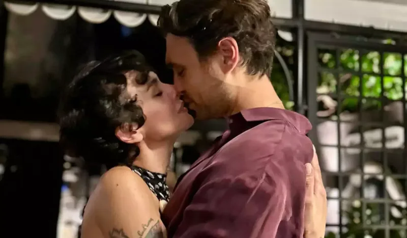 Bircedən sevgilisi ilə romantik fotolar