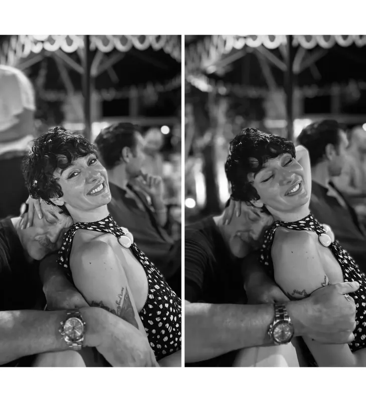 Bircedən sevgilisi ilə romantik fotolar