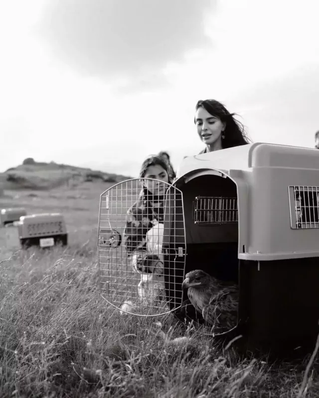 Leyla və Arzu Əliyevalar Zooloji Parkda - Fotolar
