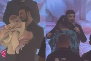 Tolik ad günündə anası və qızı ilə…