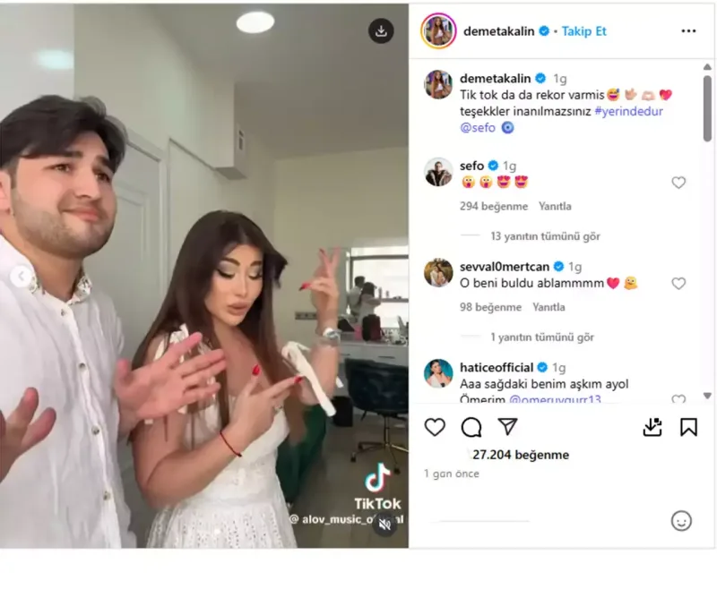 Demet Akalın Fatiməni paylaşdı