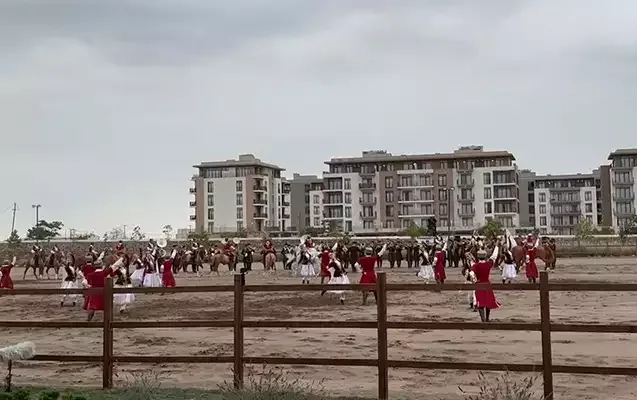 Prezidentlər “Zəfər” şousunu izlədi