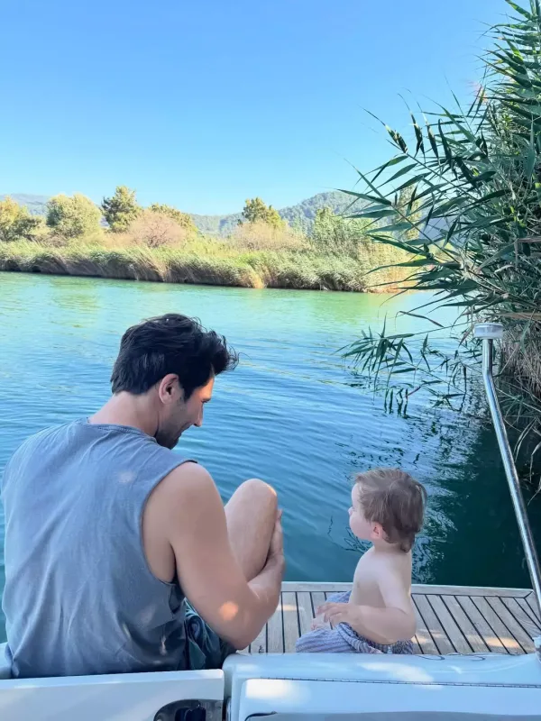 Kaandan oğlu ilə fotolar