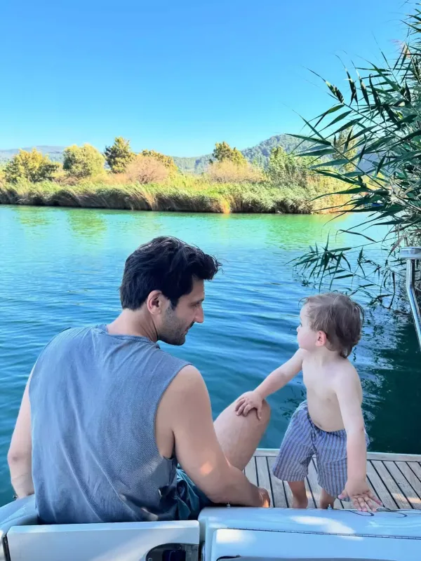 Kaandan oğlu ilə fotolar