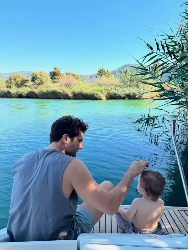 Kaandan oğlu ilə fotolar