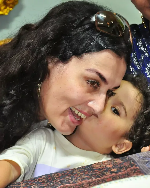 Elza qızı və nəvələri ilə