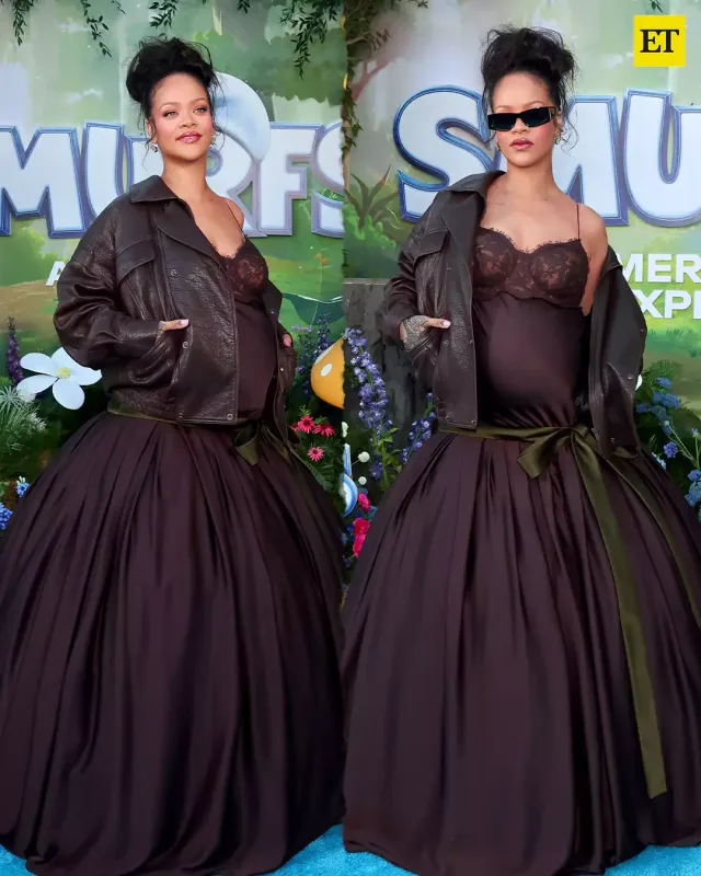 Rihanna oğulları ilə premyerada