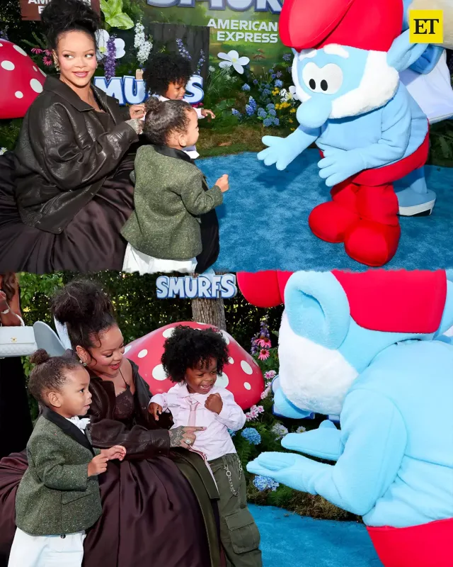 Rihanna oğulları ilə premyerada