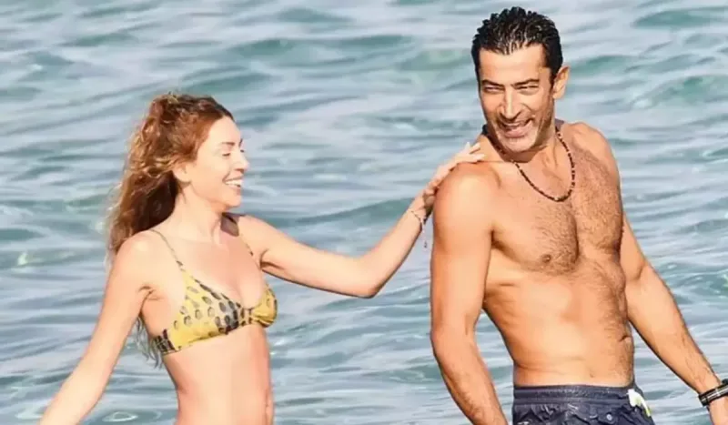 Sinemlə Kenan çimərlikdə görüntüləndi