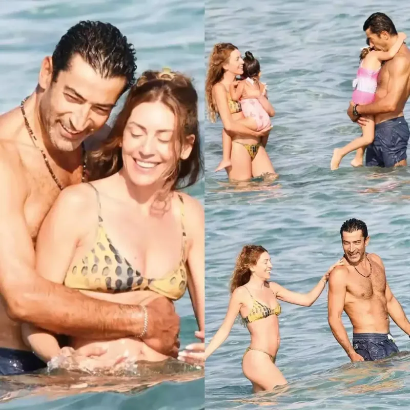 Sinemlə Kenan çimərlikdə görüntüləndi