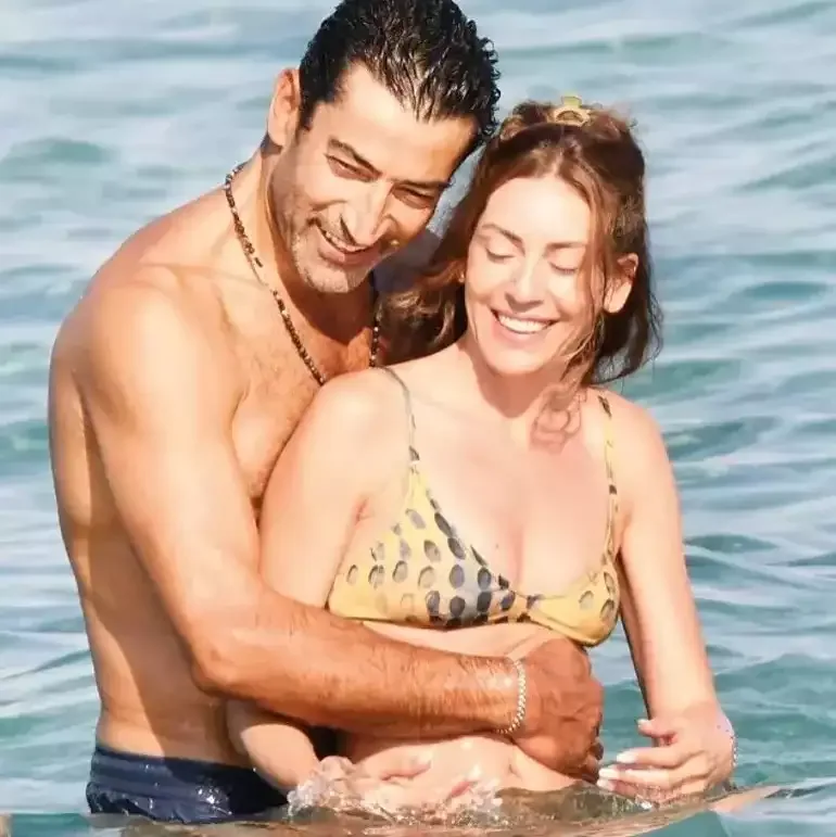 Sinemlə Kenan çimərlikdə görüntüləndi