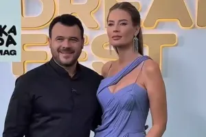 Emin Ağalarov xanımı ilə…