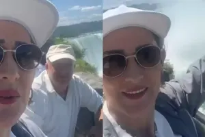 Xalq artisti Niaqara şəlaləsində