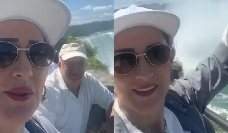 Xalq artisti Niaqara şəlaləsində