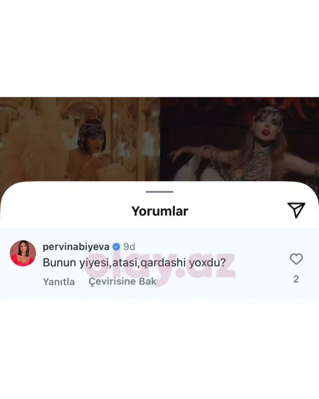 “Bunun yiyəsi yoxdur?” - Pərvindən Teylor Sviftə