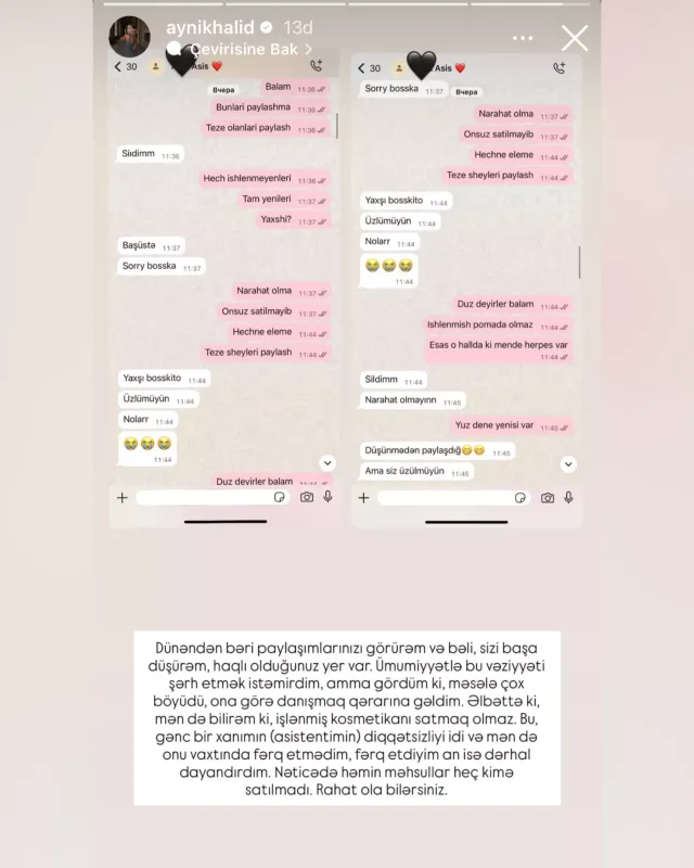 Aynişandan iradlara cavab!