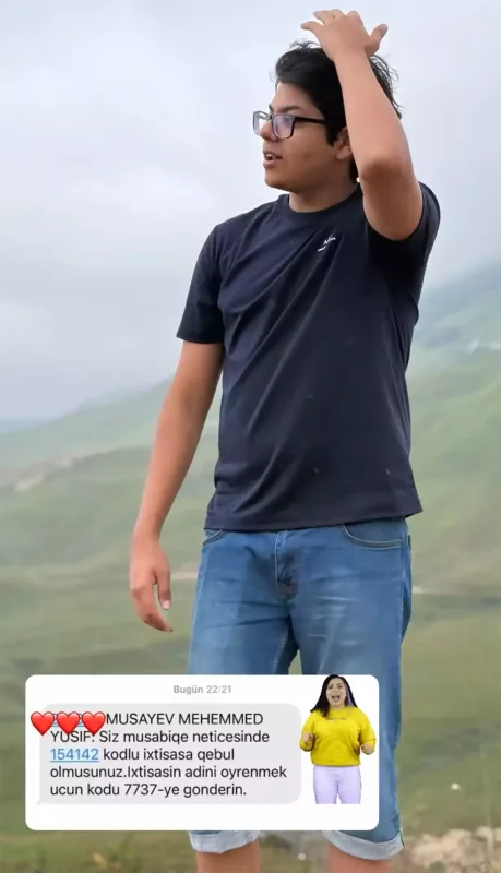 Xəyalənin oğlu tələbə oldu