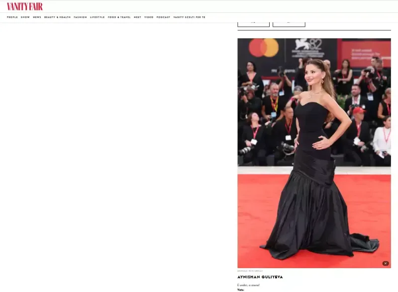 Aynişan “Vanity Fiar” dərgisində