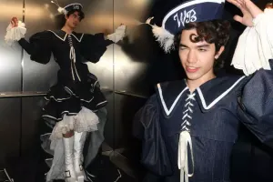 Ödül gecəsinə tərzi ilə damğa vurdu