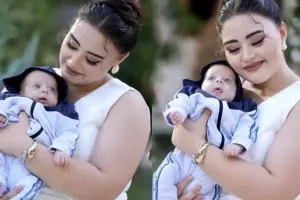 Almaxanım əkizlərinə məclis qurdu