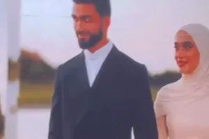 Qurban Qurbanovun oğlu ilə gəlini… - Video