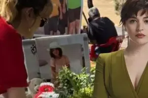 Narinin məzarında göz yaşı tökdü
