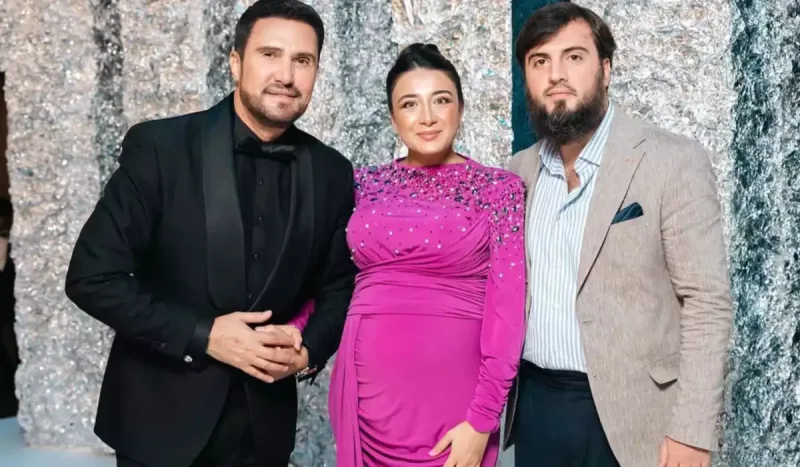 Nadir oğlu və gəlini ilə…