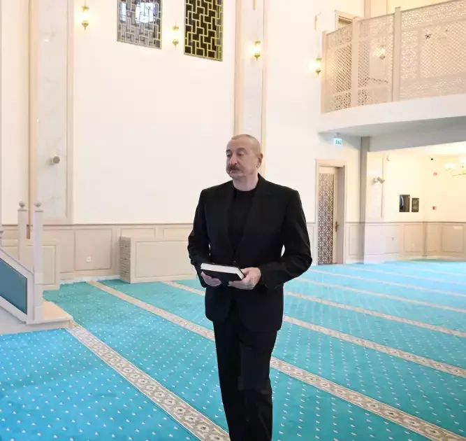 Hadrutda inşa edilmiş məscidin açılışı oldu - Fotolar