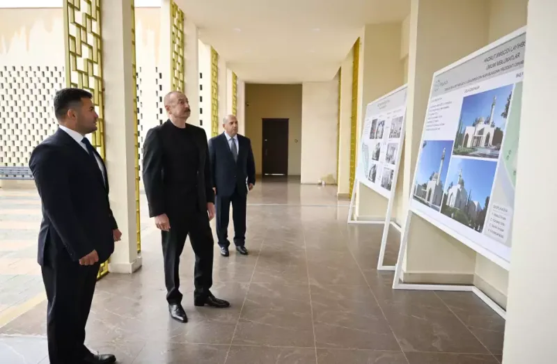 Hadrutda inşa edilmiş məscidin açılışı oldu - Fotolar