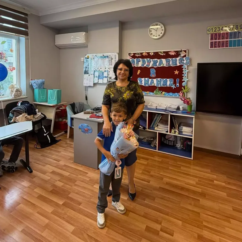 Zamiqin oğlu birinci sinfə başladı