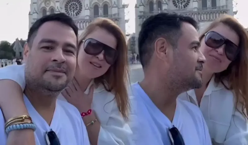 Sevda ilə əri Paris küçələrində!