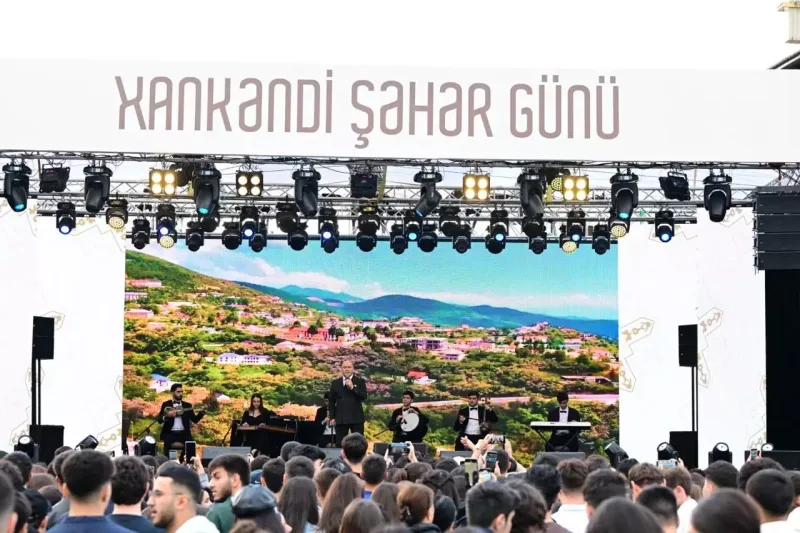 Xankəndidə ilk Şəhər Günü geniş konsert proqramı və atəşfəşanlıqla başa çatıb