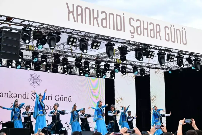 Xankəndidə ilk Şəhər Günü geniş konsert proqramı və atəşfəşanlıqla başa çatıb