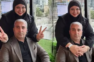 Rafael İsgəndərov qızı ilə...