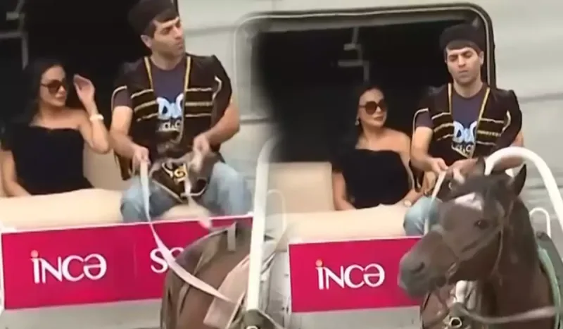 Verilişə faytonla gəldi