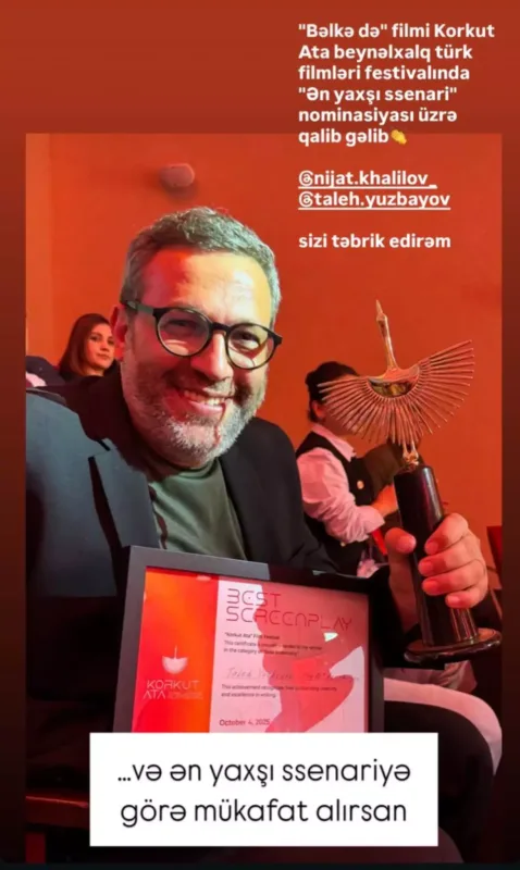 Taleh Qazaxıstanda mükafat aldı