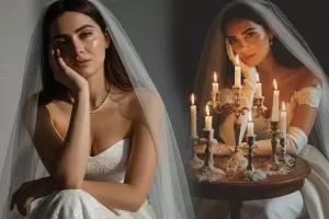 Kəmalədən gəlinlikdə fotolar...