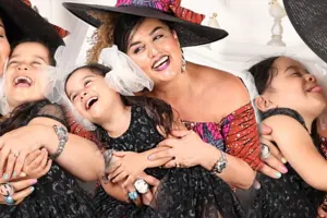 Elzadan nəvəsi ilə fotosessiya