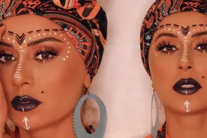 Bu dəfə afrikalı qadın obrazını yaratdı