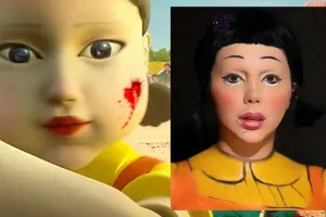 Xalq artistinin nəvəsi “Squid Game” obrazında