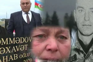 Əməkdar artist şəhidin məzarında muğam oxudu