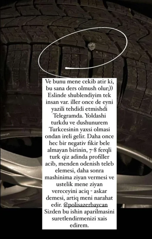 Azərbaycanlı blogerin maşınına hücum - Təhdid olunur