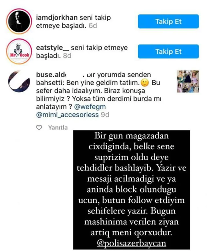 Azərbaycanlı blogerin maşınına hücum - Təhdid olunur