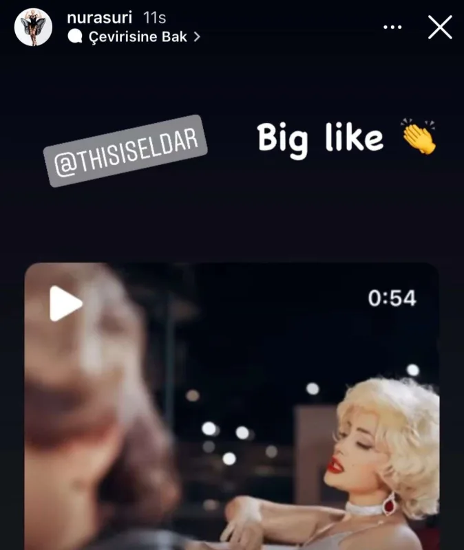 Nuradan küsülü olduğu Nigara dəstək