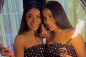 Sevil və Sevinc ad gününü qızlarla keçirdi - VİDEO