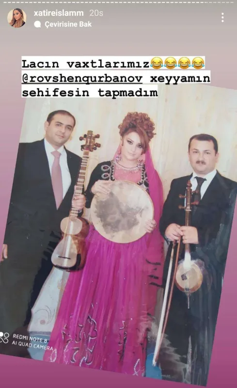 Xatirə arxiv fotosunu paylaşdı