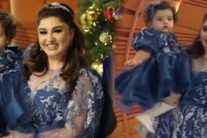 Dilarə ilk dəfə nəvəsini göstərdi - Video