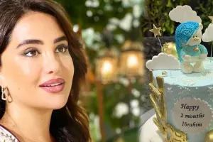 Oğlunun 2 ayını qeyd etdi