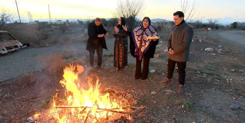 Xalq artisti 30 il sonra Ağdamda... - Fotolar